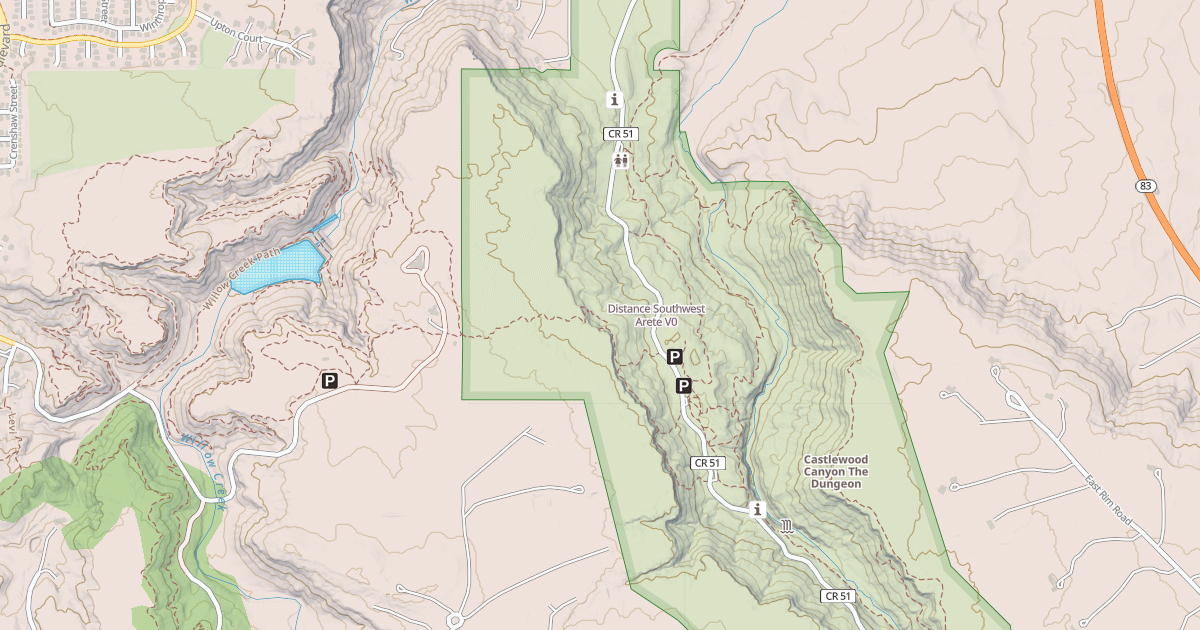Map preview of Distance Southwest Arete