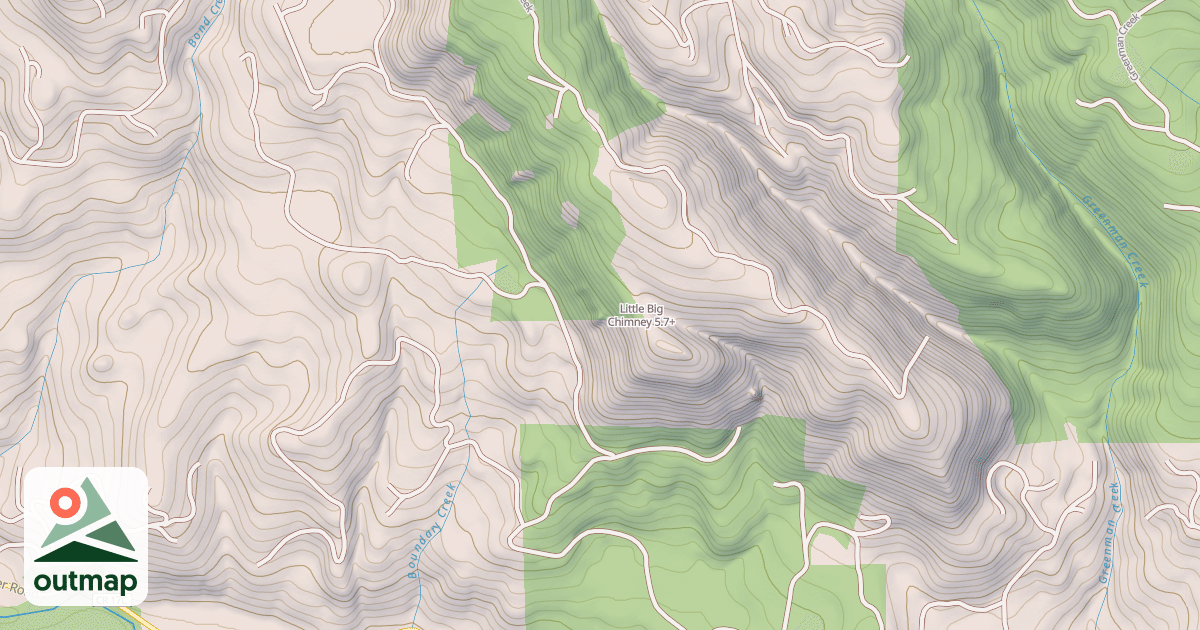 Map of Little Big Chimney