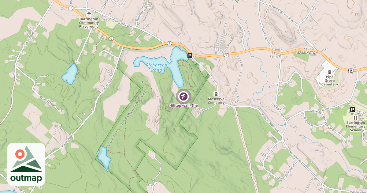 Map of Hilltop wall, The