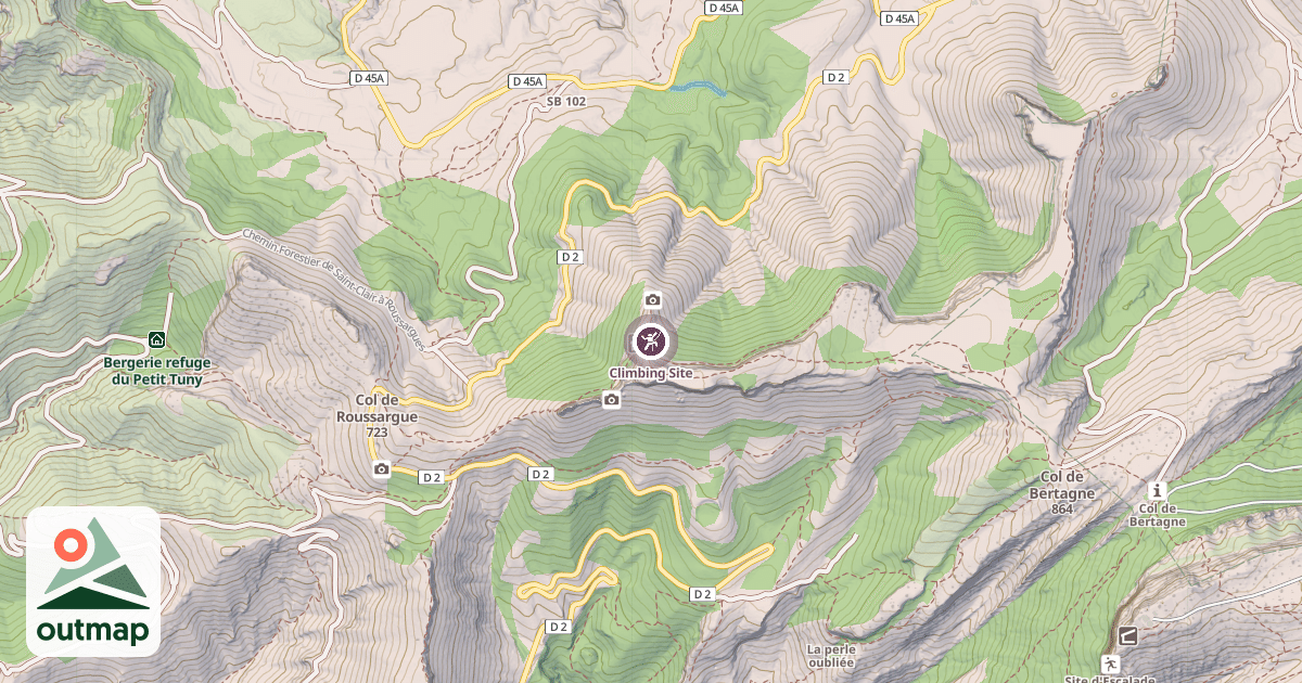 Map of Climbing Site
