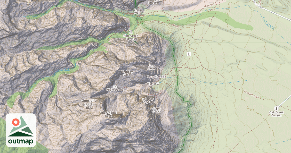Map of Crazy Horse
