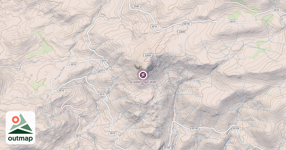 Map of g. Gold Finger Wall