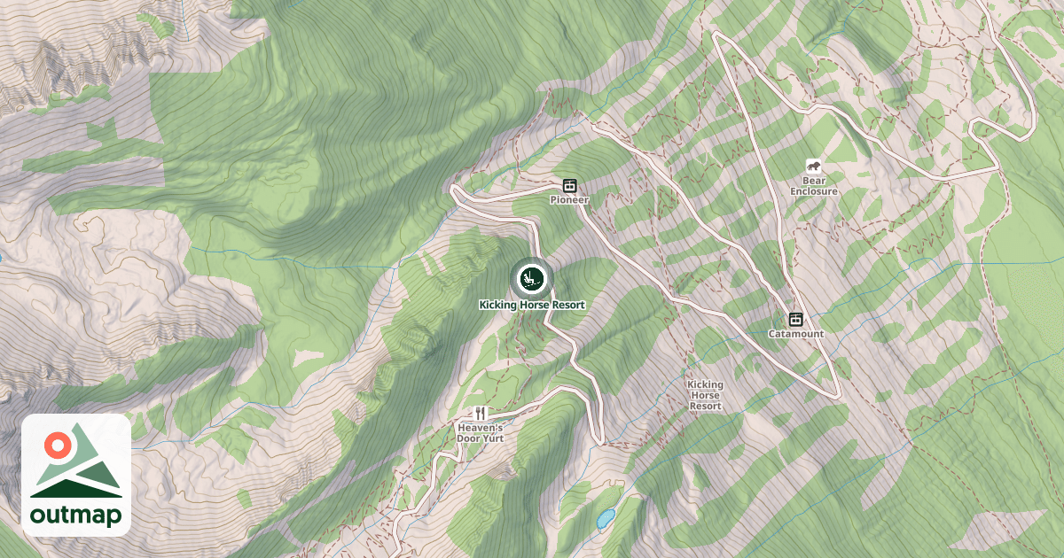Map of Kicking Horse Resort