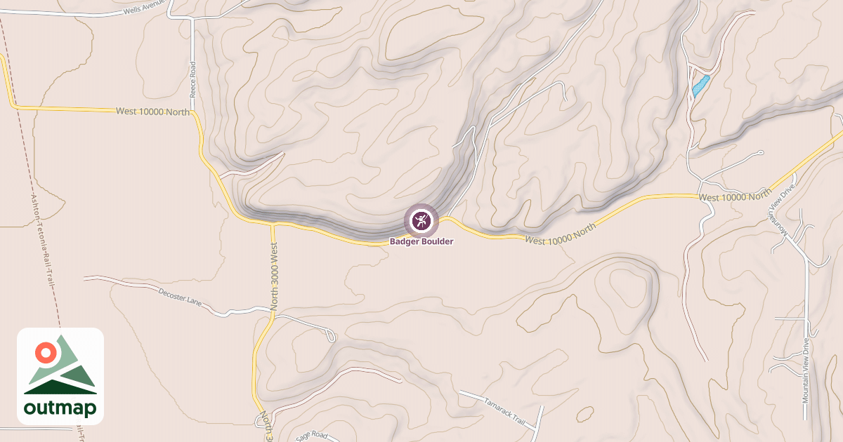Map of Badger Boulder