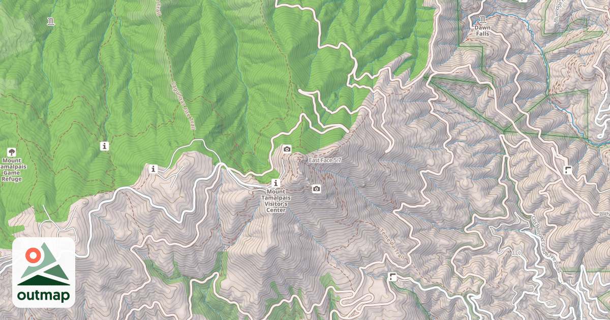 Map of East Face