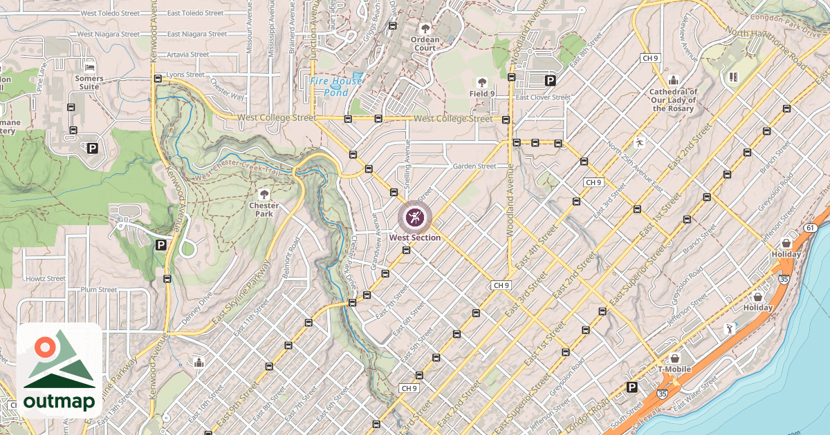 Map of West Section