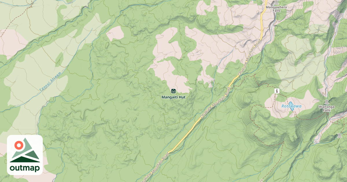 Map of Mangaiti Hut