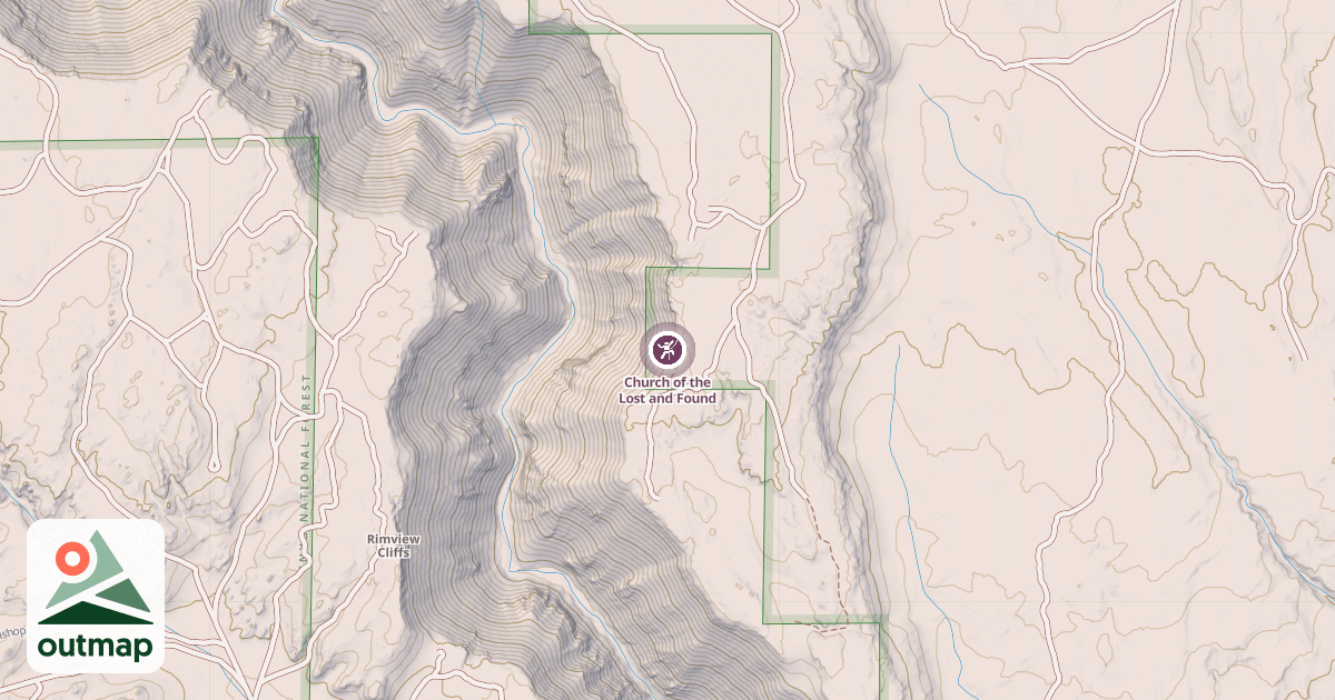 Map of Church of the Lost and Found
