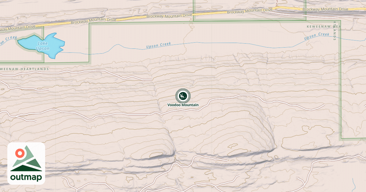 Map of Voodoo Mountain