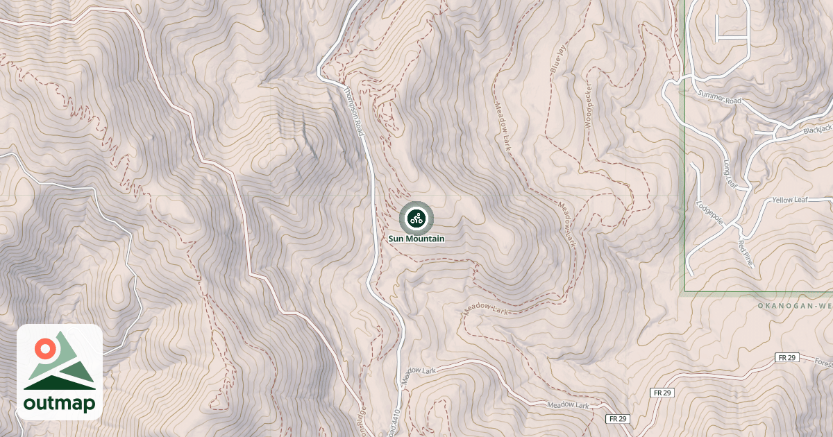 Map of Sun Mountain