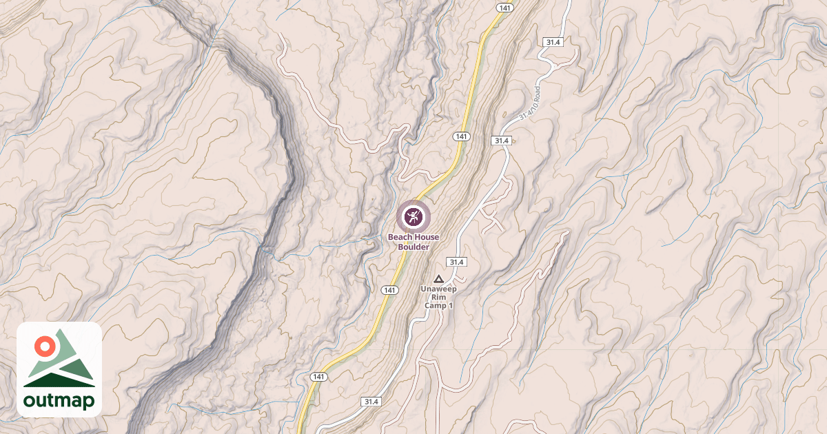 Map of Beach House Boulder
