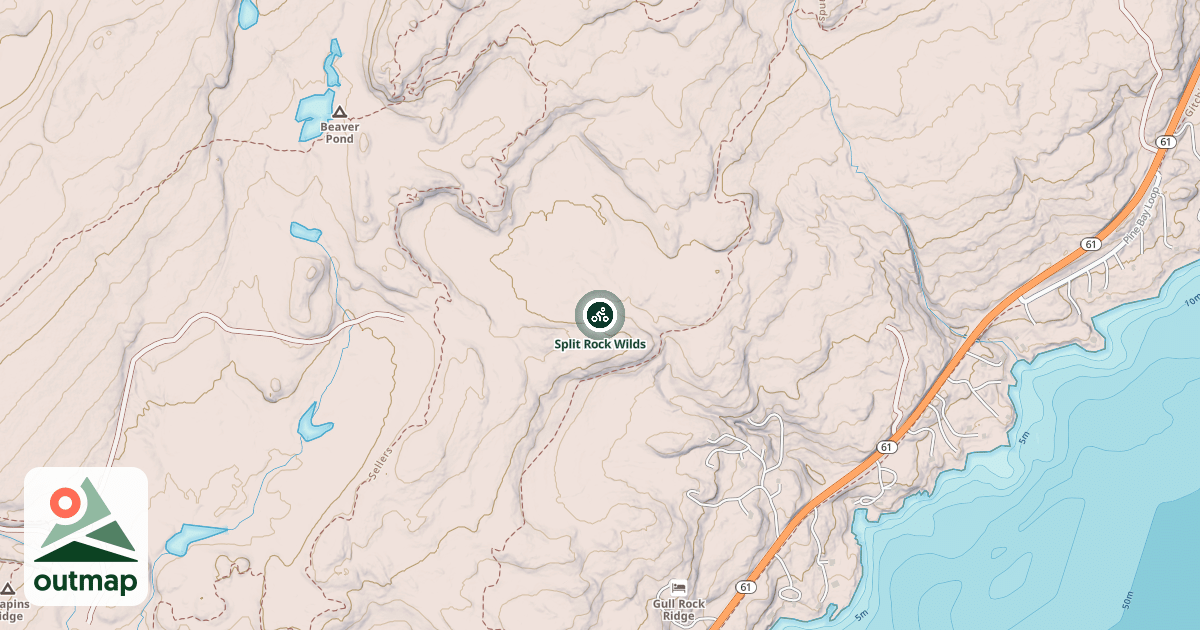 Map of Split Rock Wilds