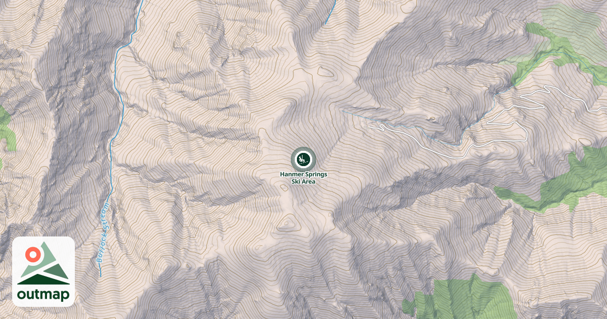 Map of Hanmer Springs Ski Area