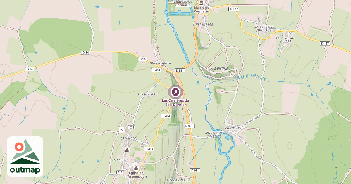 Map of Les Carrières du Bois Dernier