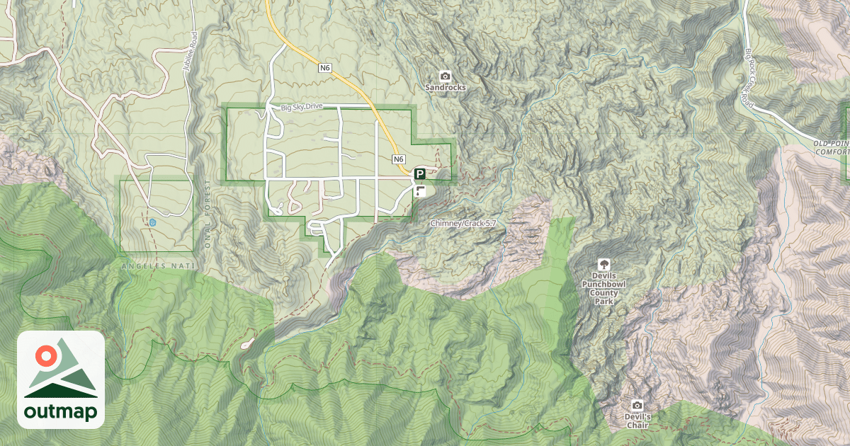 Map of Chimney/Crack