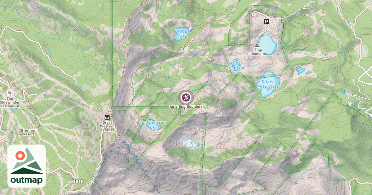 Map of June Bug Boulders