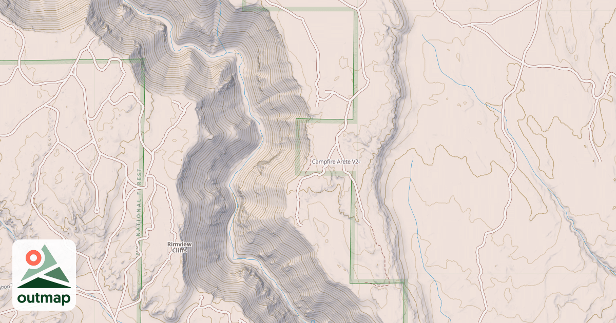 Map of Campfire Arete