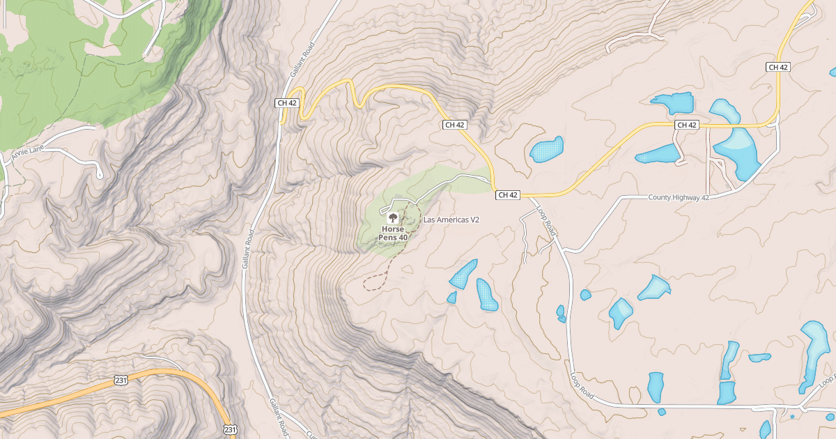 Map preview of Las Americas