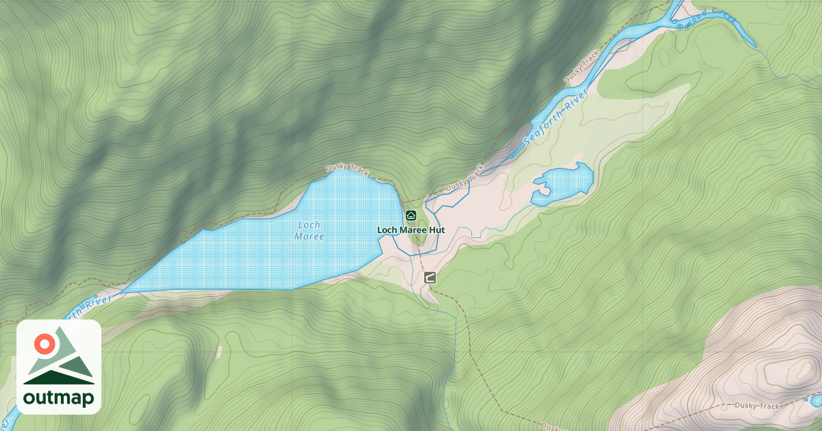 Map of Loch Maree Hut