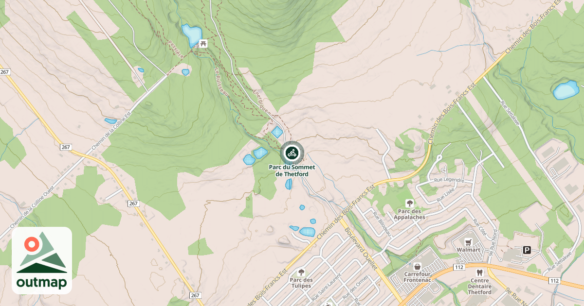 Map of Parc du Sommet de Thetford