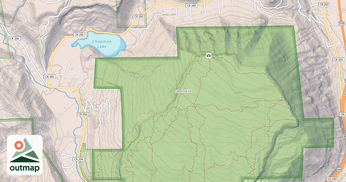 Map of Clearcut