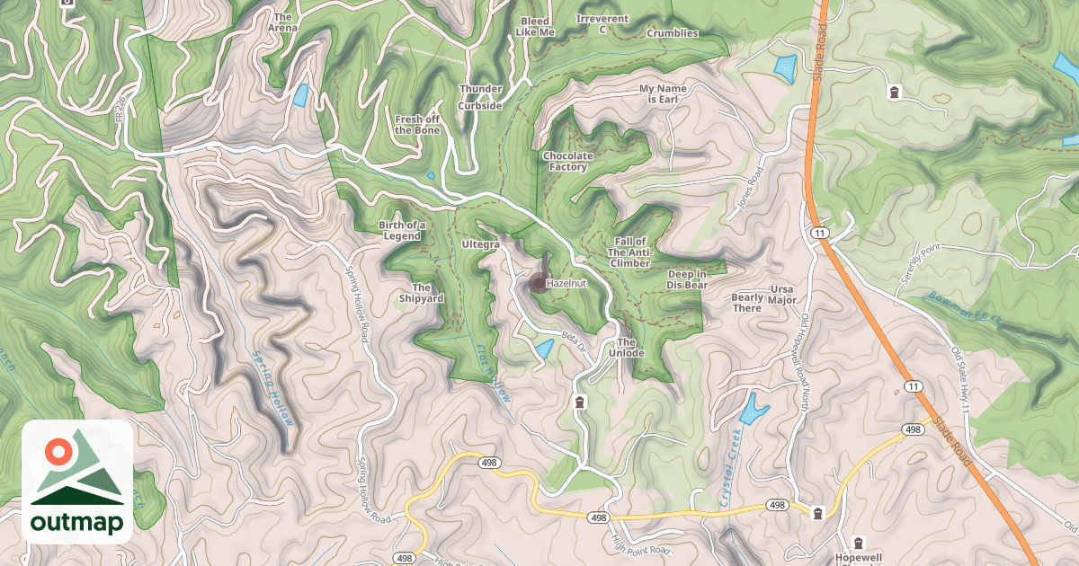 Map of Hazelnut