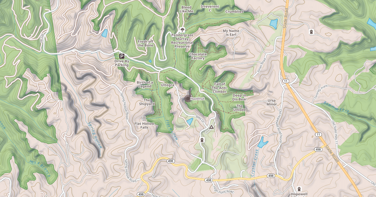 Map preview of Hazelnut