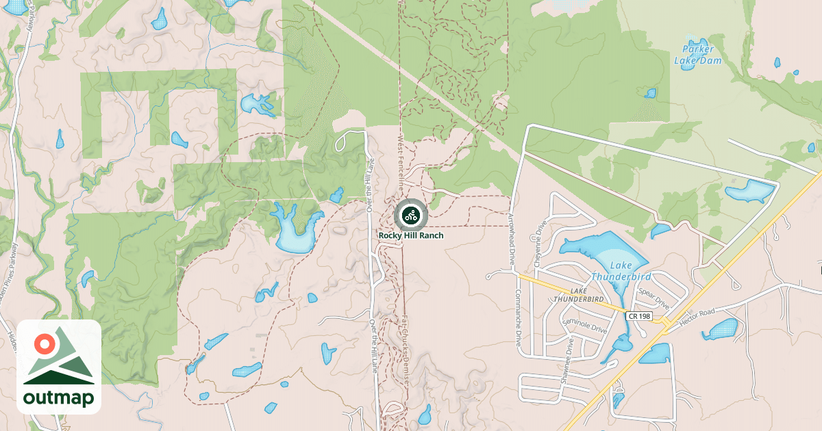 Map of Rocky Hill Ranch