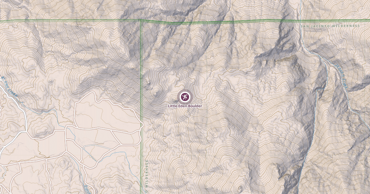 Map preview of Little Eden Boulder