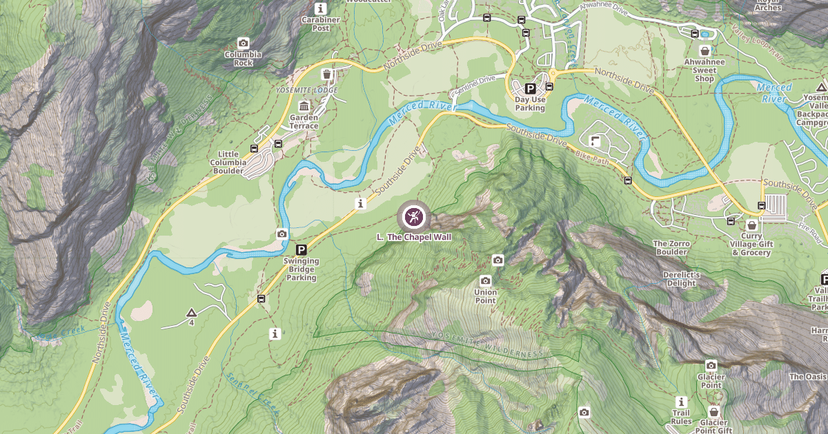 Map preview of L.  The Chapel Wall