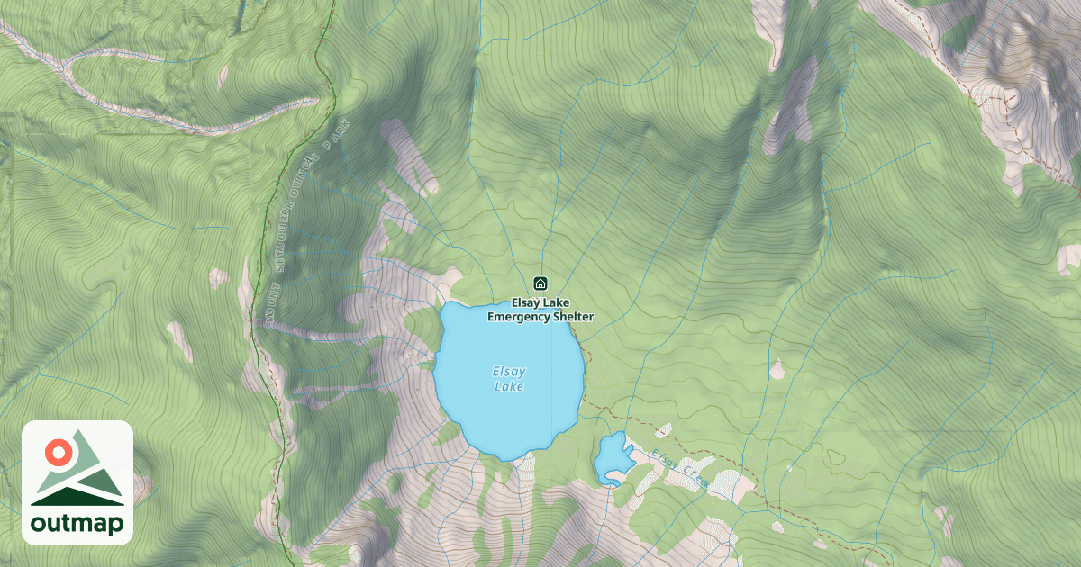 Map of Elsay Lake Emergency Shelter