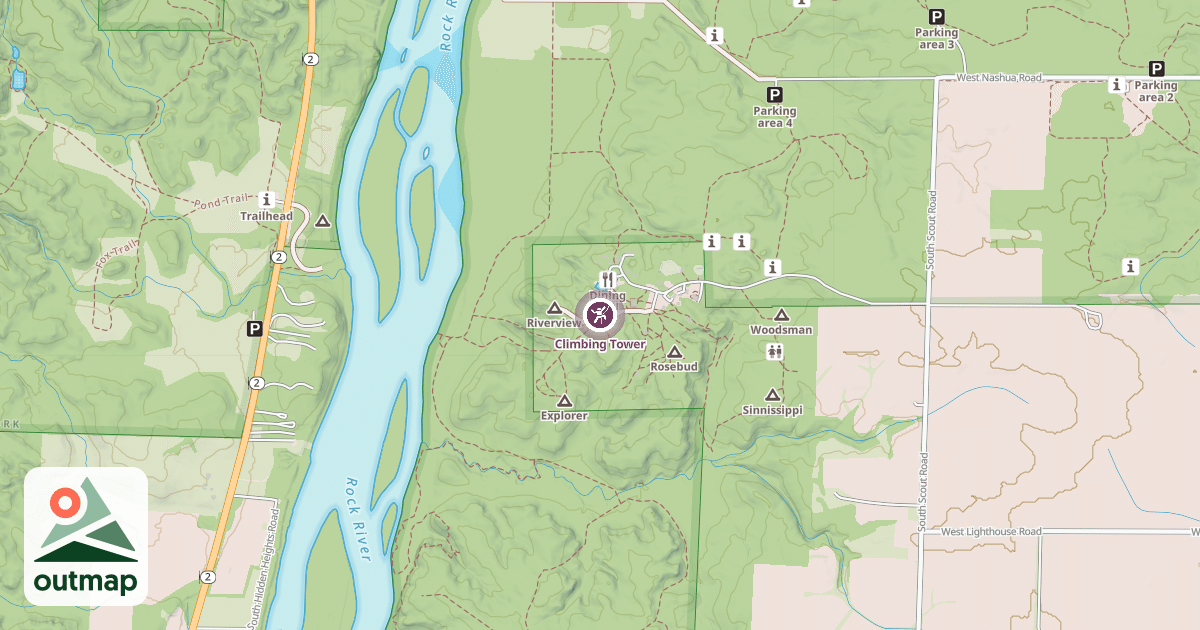 Map of Climbing Tower