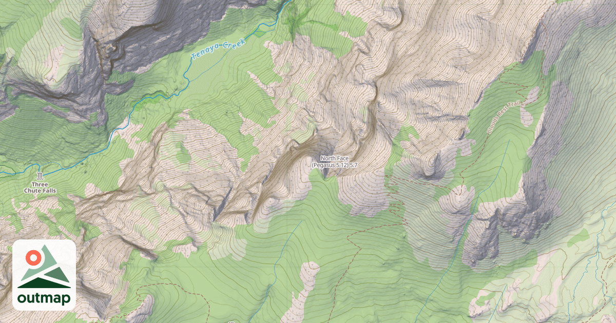 Map of North Face (Pegasus 5.12)