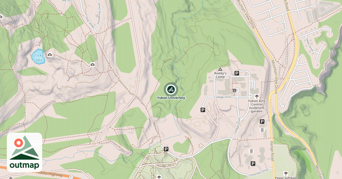Map of Yukon University