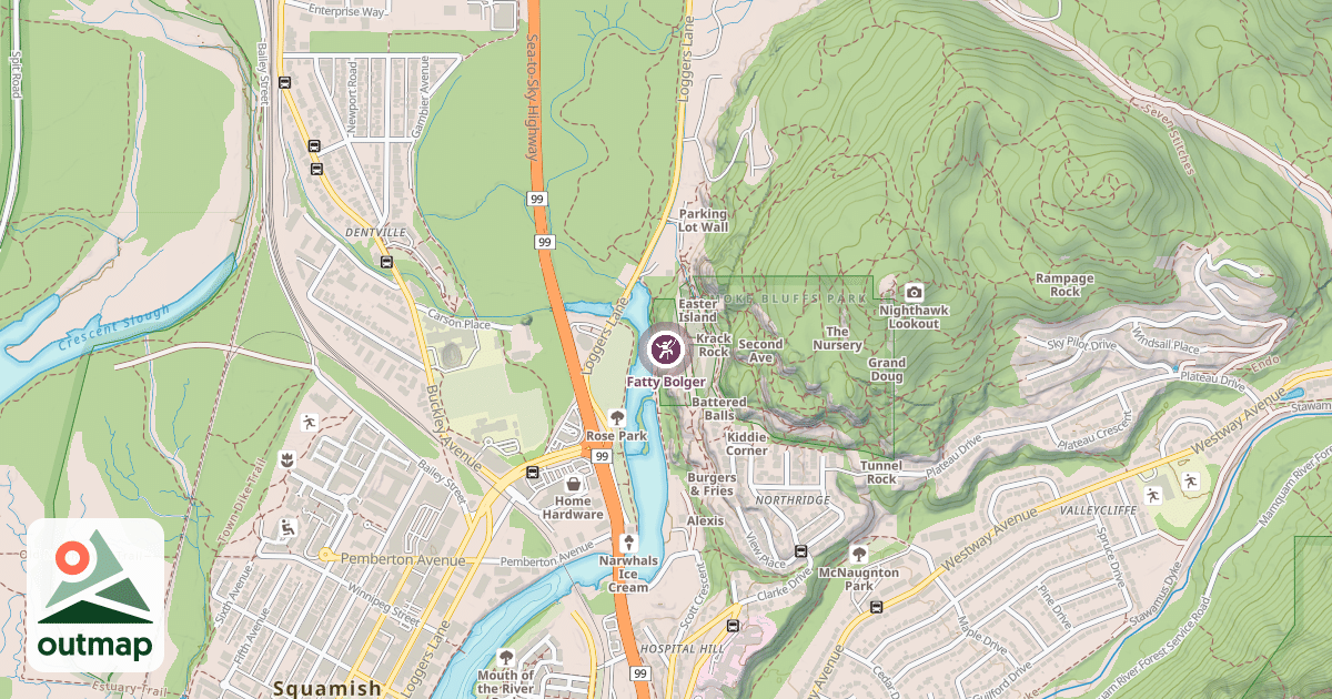 Map of Fatty Bolger