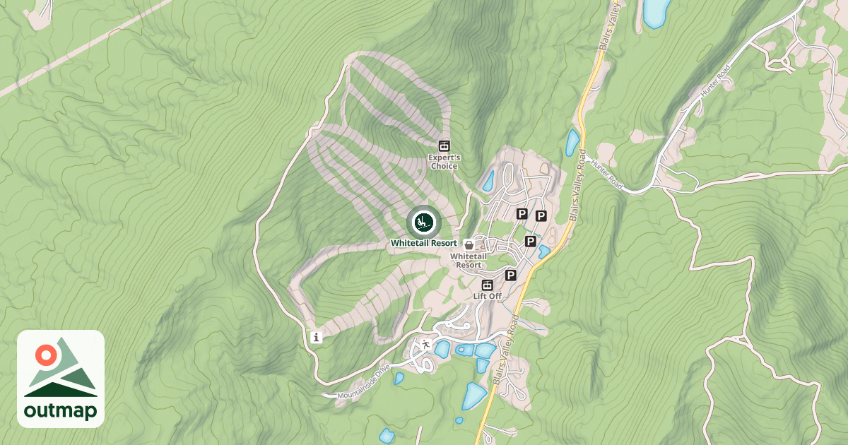 Map of Whitetail Resort