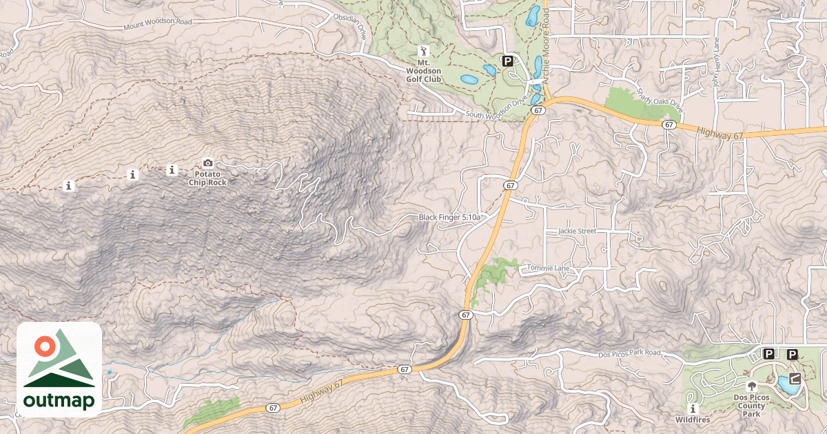 Map of Black Finger