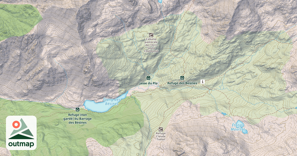 Map of Jasse du Pla