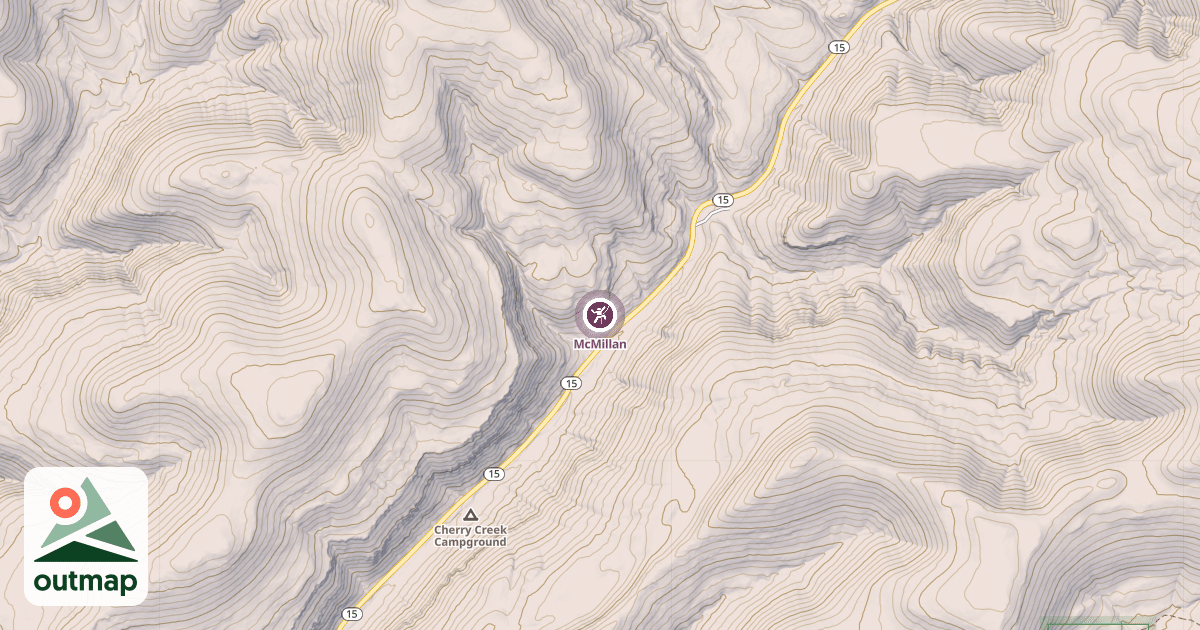 Map of McMillan