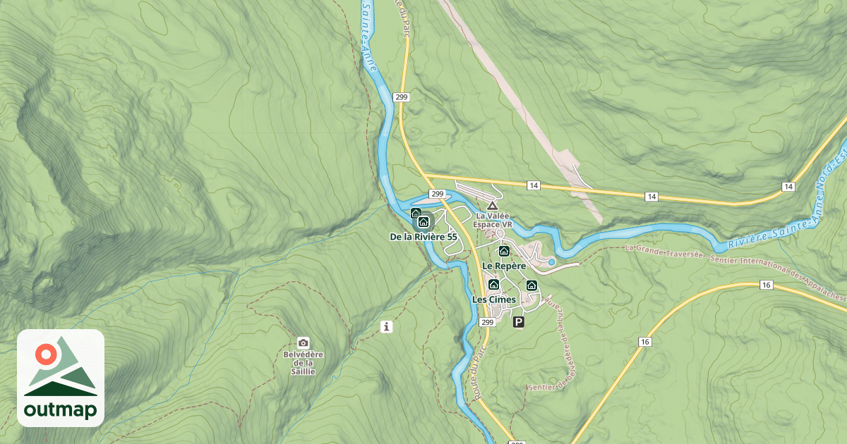 Map of De la Rivière 55