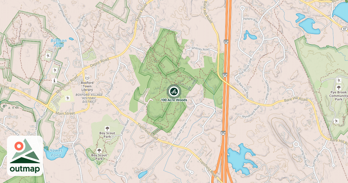 Map of 100 Acre Woods