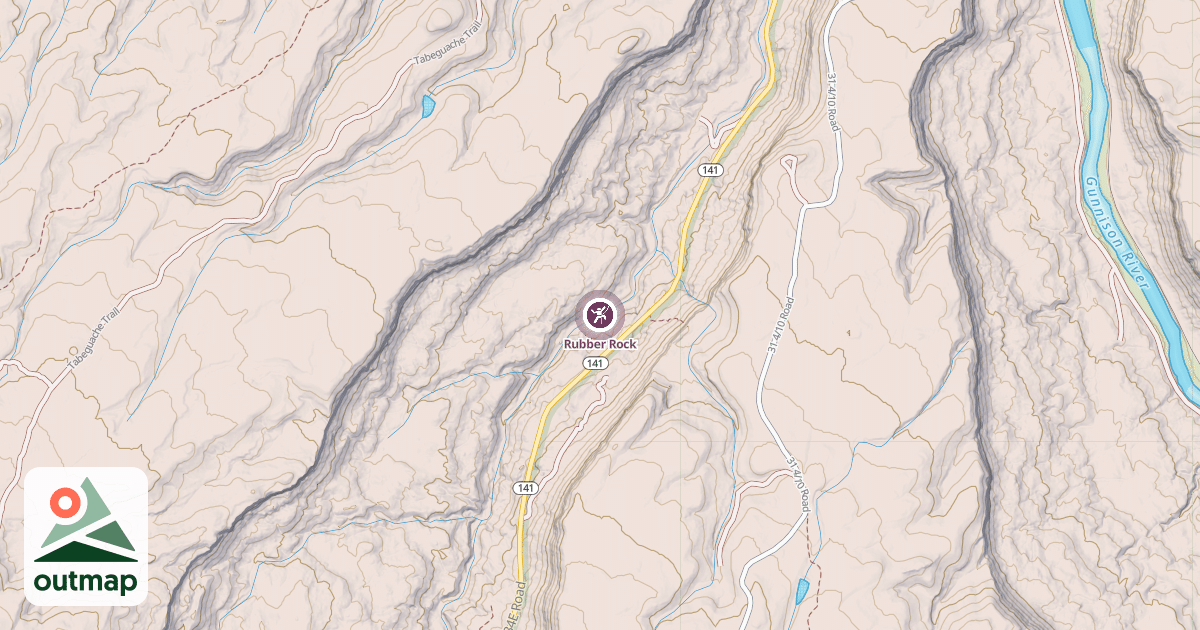 Map of Rubber Rock
