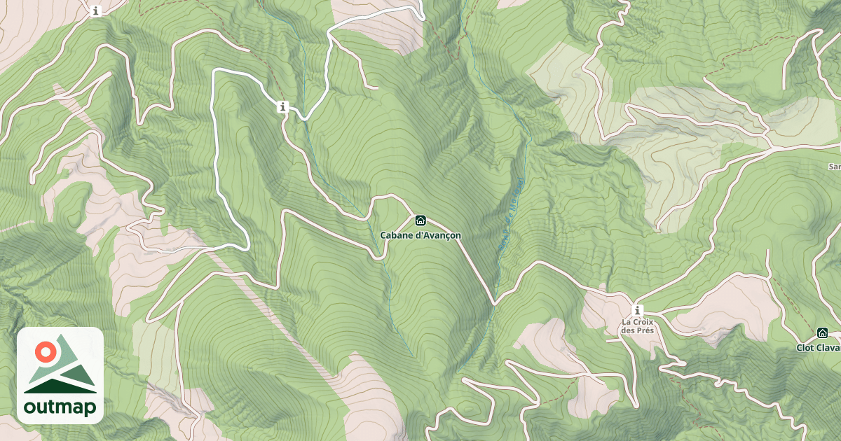 Map of Cabane d'Avançon