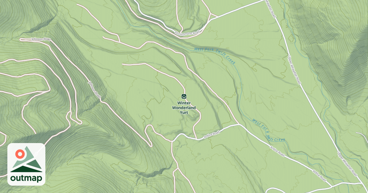 Map of Winter Wonderland Yurt