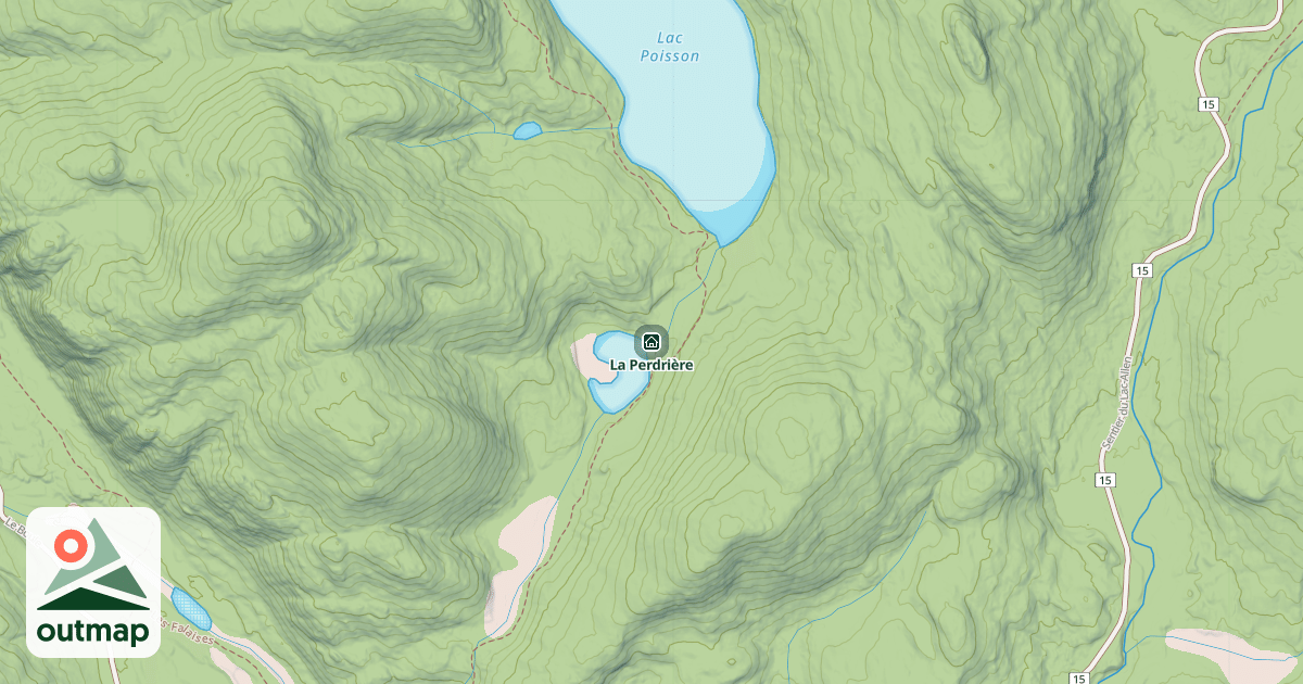 Map of La Perdrière
