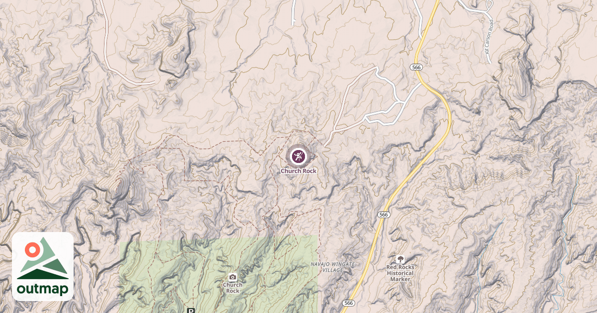 Map of Church Rock