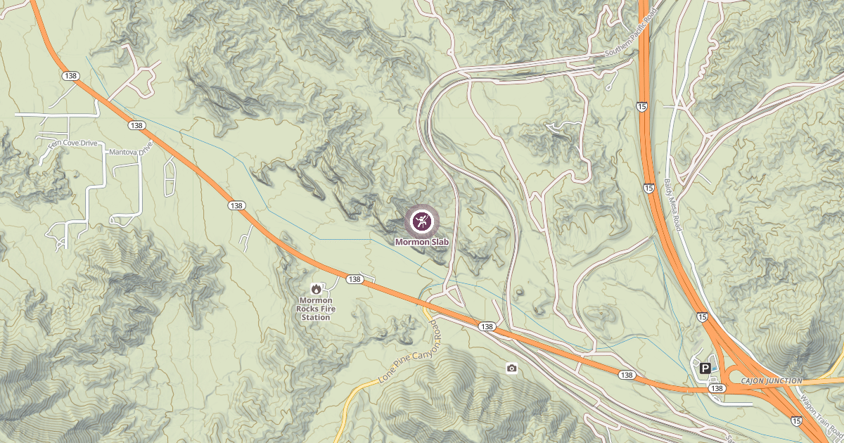 Map preview of Mormon Slab