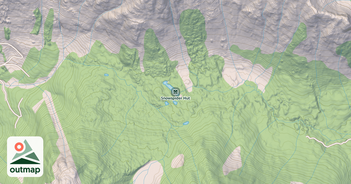Map of Snowspider Hut