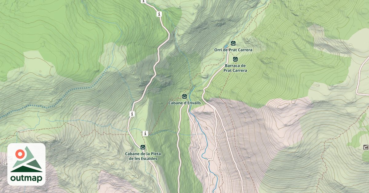 Map of Cabane d'Envalls
