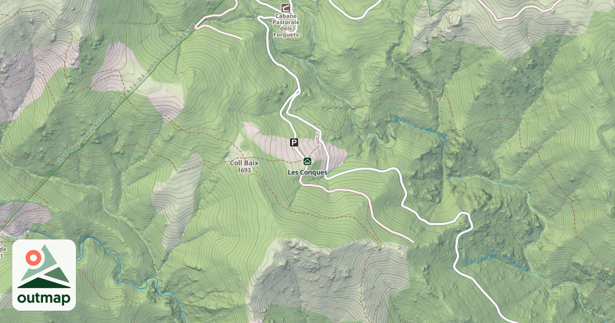 Map of Les Conques